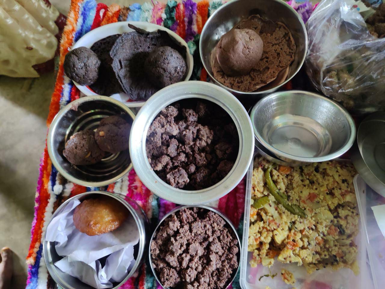 Millet value-added products prepared by women SHG members